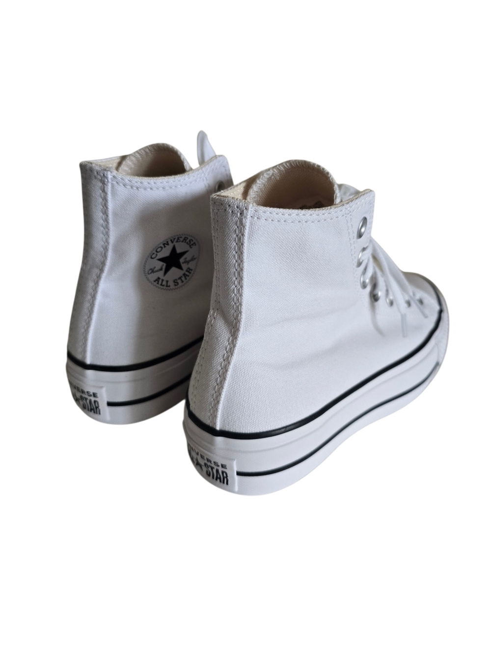 NEW🤍Converse Chuck Taylor All-Star Women White Lift High-Top Platform Sneakers - Picture 13 of 16